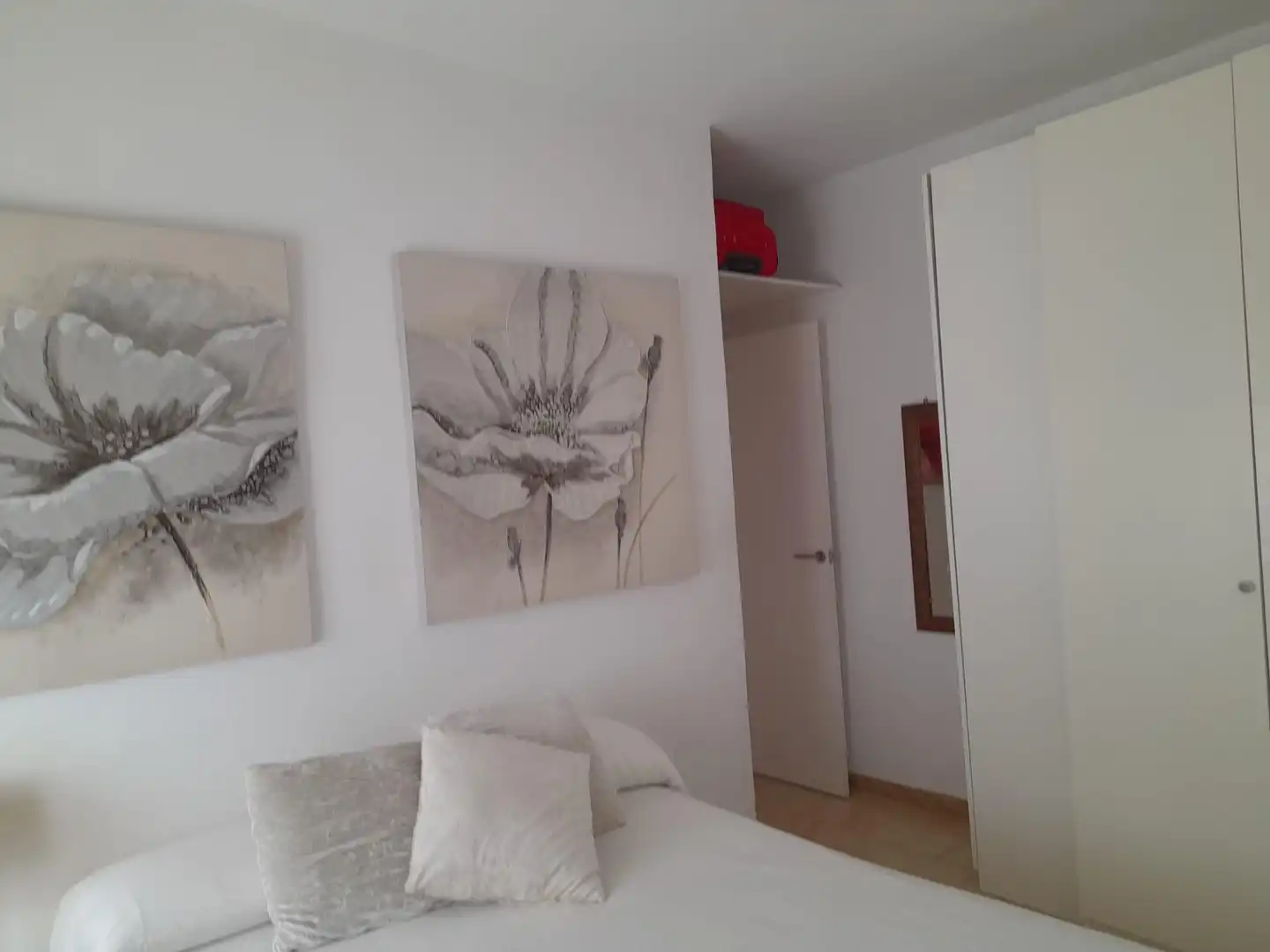 Schlafzimmer von Dachboden zum Verkauf in San Pedro del Pinatar mit Klimaanlage, Privatgarten und Terrasse