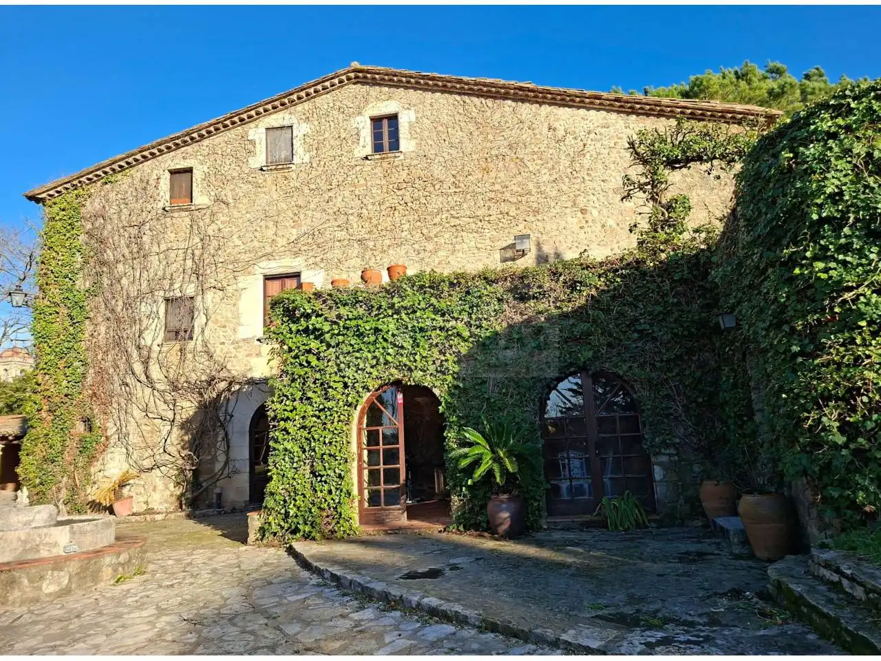 Vista exterior de Finca rústica en venta en Sant Joan de Mollet con Calefacción, Jardín privado y Terraza