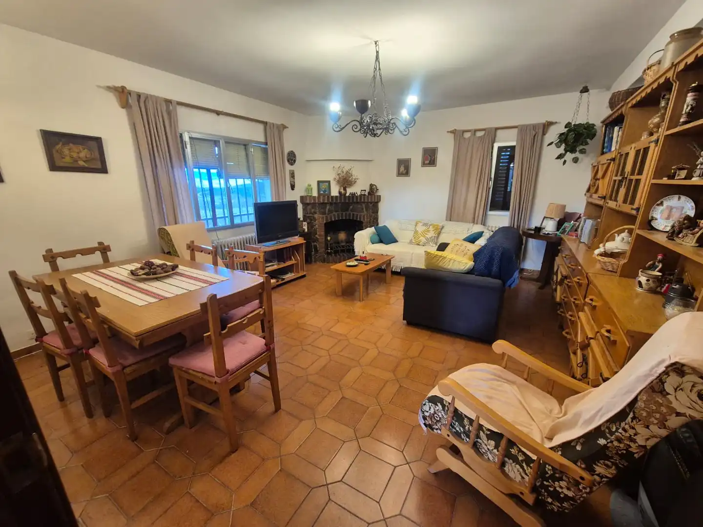 Sala de estar de Casa o chalet en venta en Berzosa del Lozoya con Jardín privado y Terraza