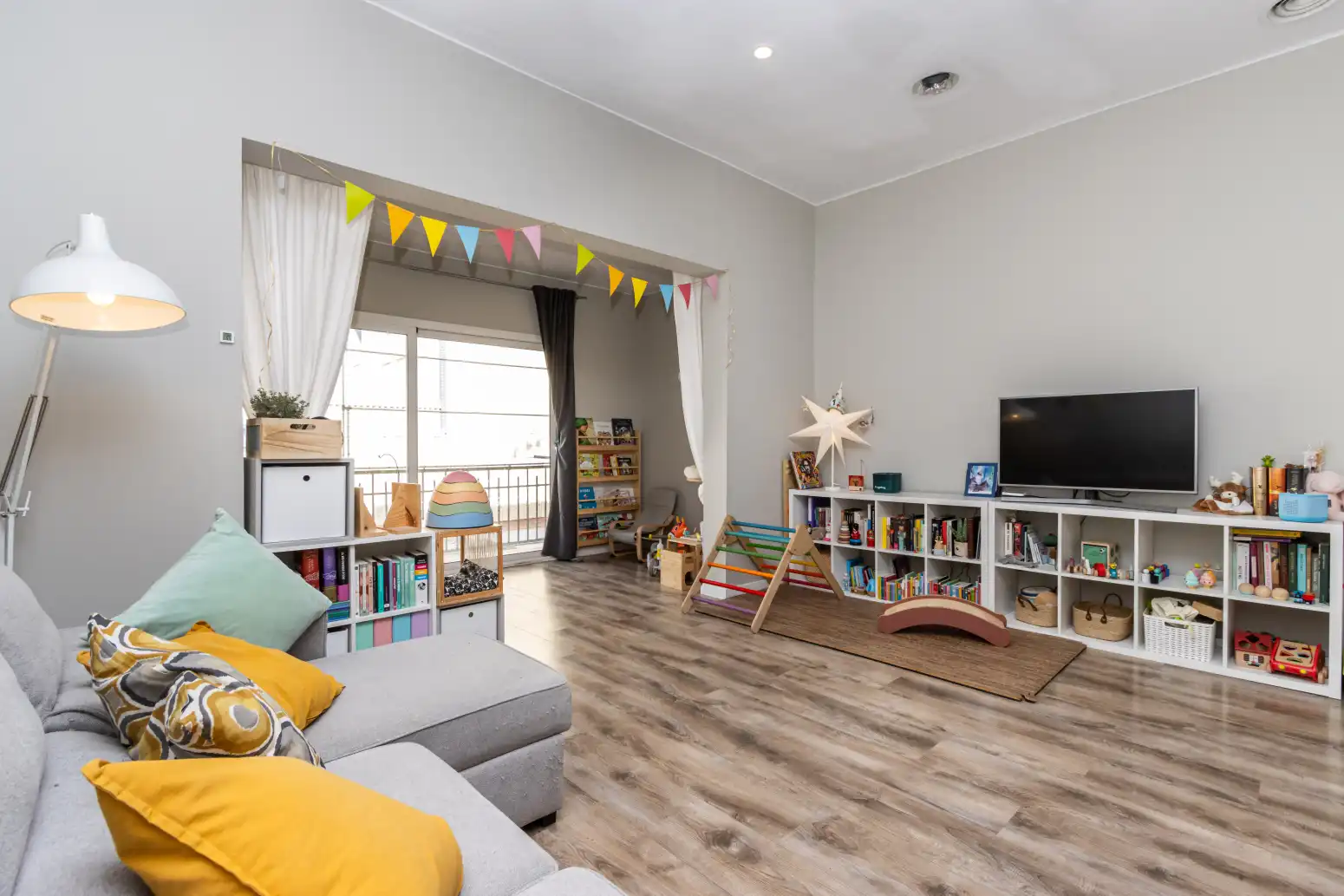 Sala d'estar de Pis en venda en Terrassa amb Parquet