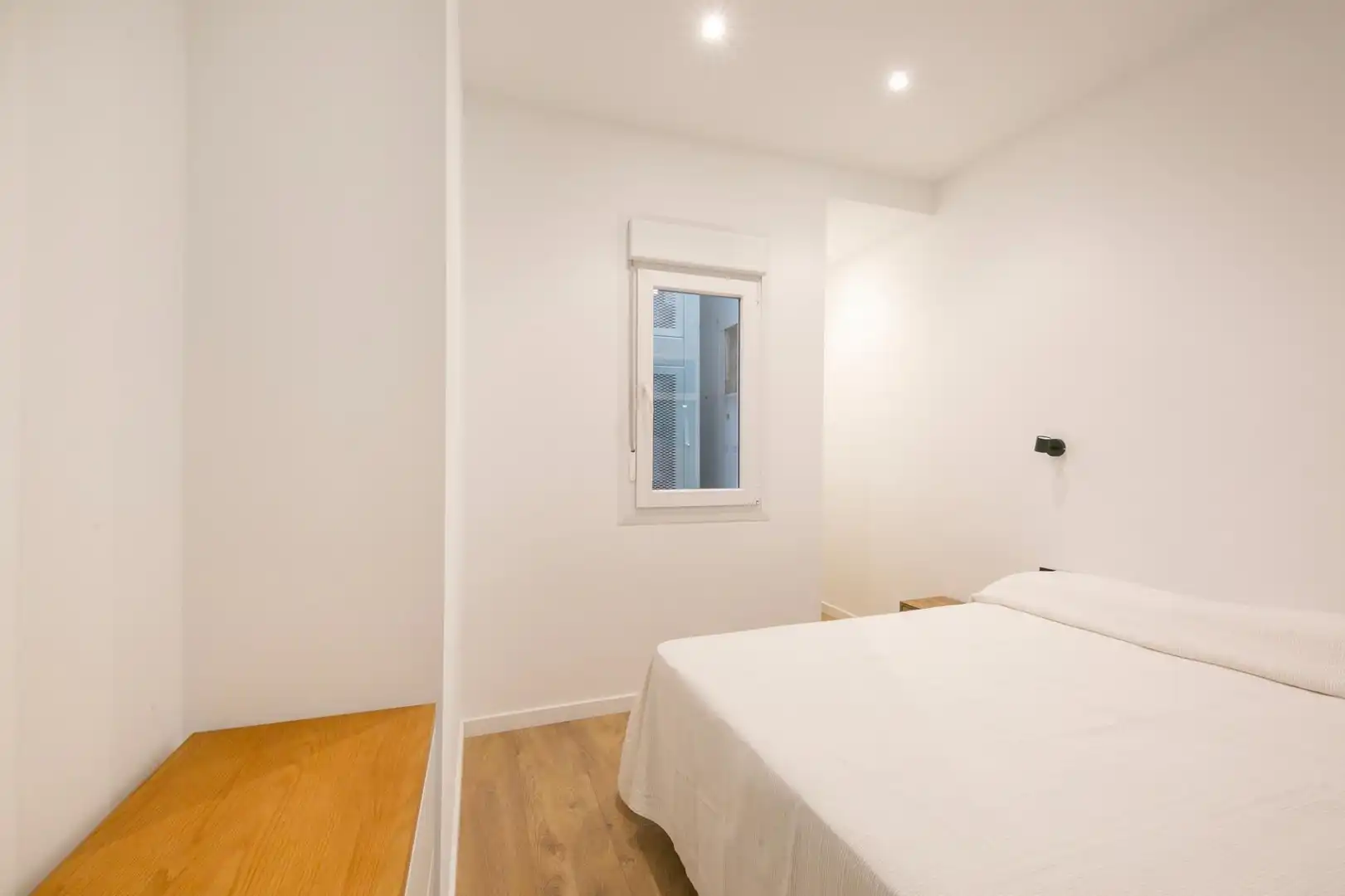 Schlafzimmer von Wohnung zur Miete in Barcelona mit Klimaanlage, Heizung und Parkett