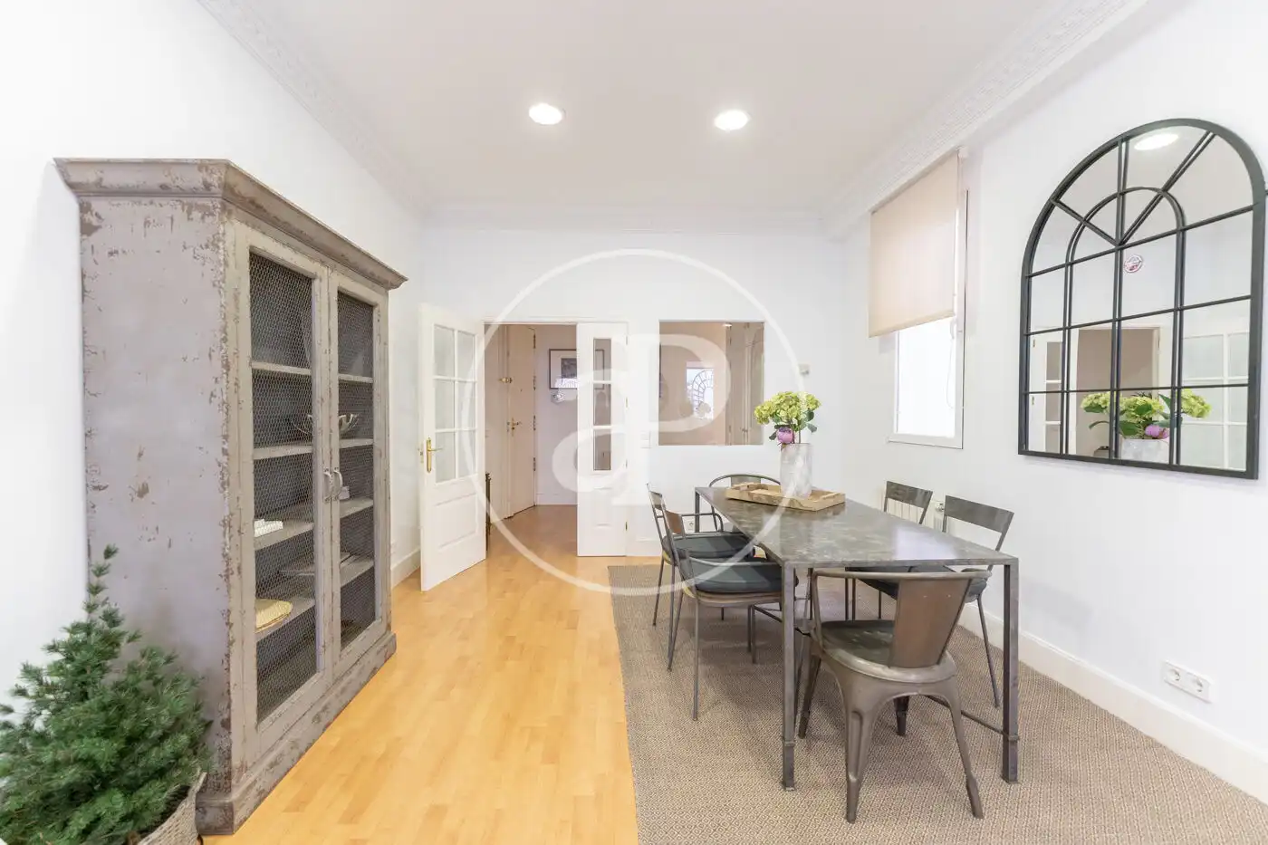 Dining room of Flat for rent in Madrid  with Air Conditioner, Heating and Private garden
