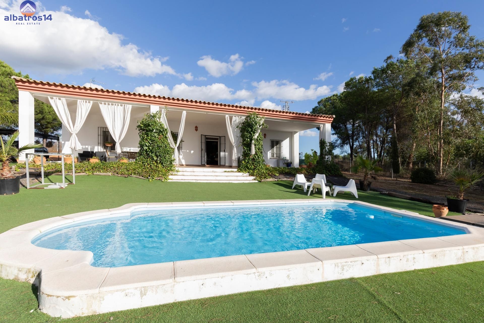Swimming pool of Country house for sale in Cartaya  with Heating, Private garden and Terrace