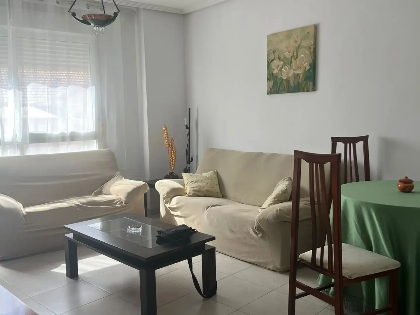 Sala de estar de Piso de alquiler en  Murcia Capital con Aire acondicionado, Calefacción y Trastero