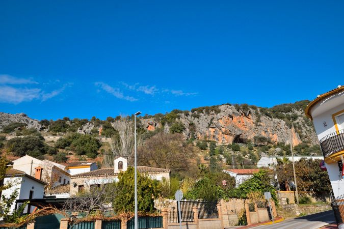 Exterior view of Single-family semi-detached for sale in Benaoján  with Air Conditioner, Terrace and Balcony