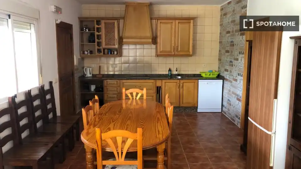 Cuina de Apartament per a compartir en Bédar amb Aire condicionat, Terrassa i Moblat