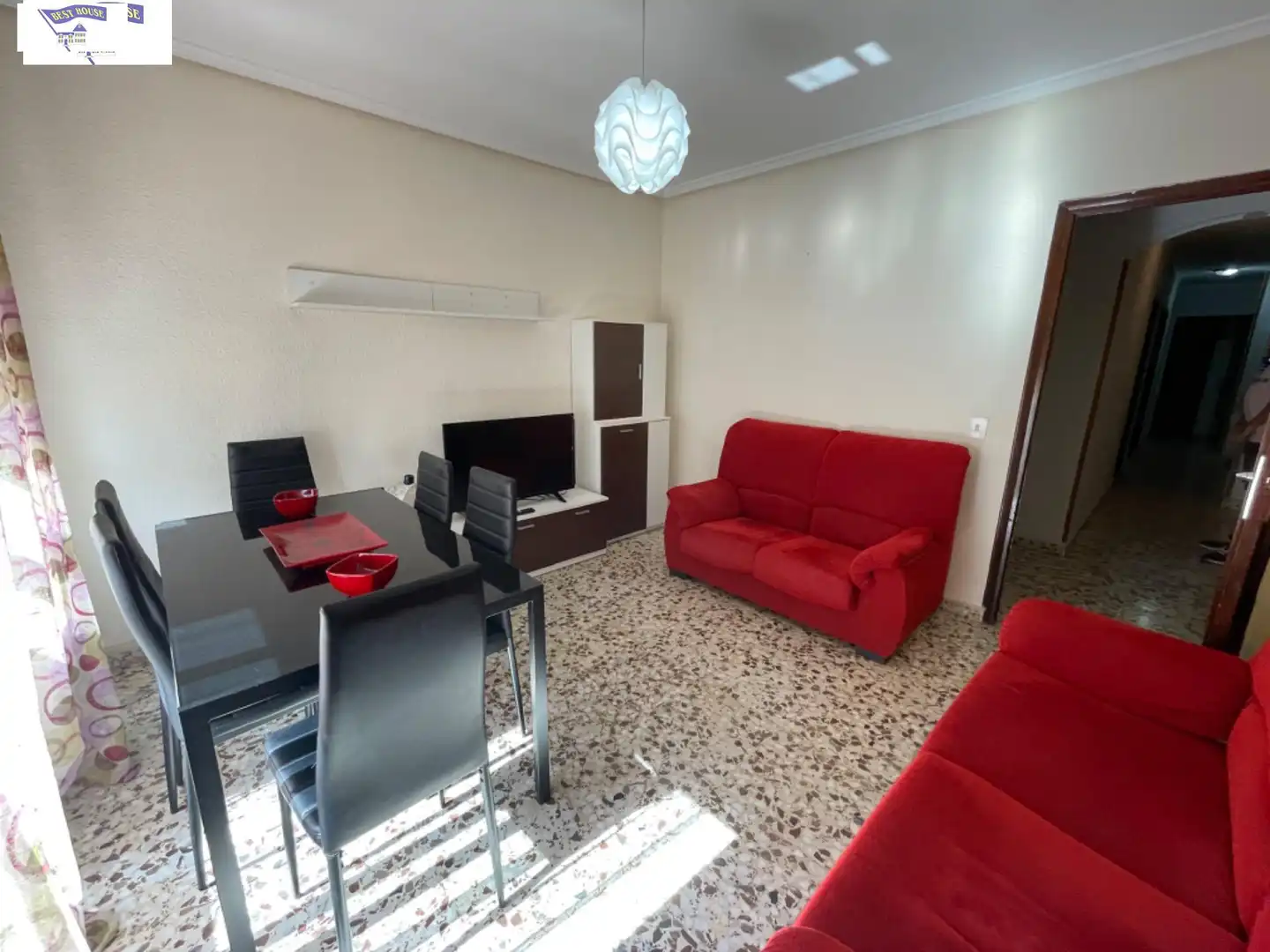 Wohnzimmer von Wohnung zur Miete in Albacete mit Heizung, Terrasse und Möbliert