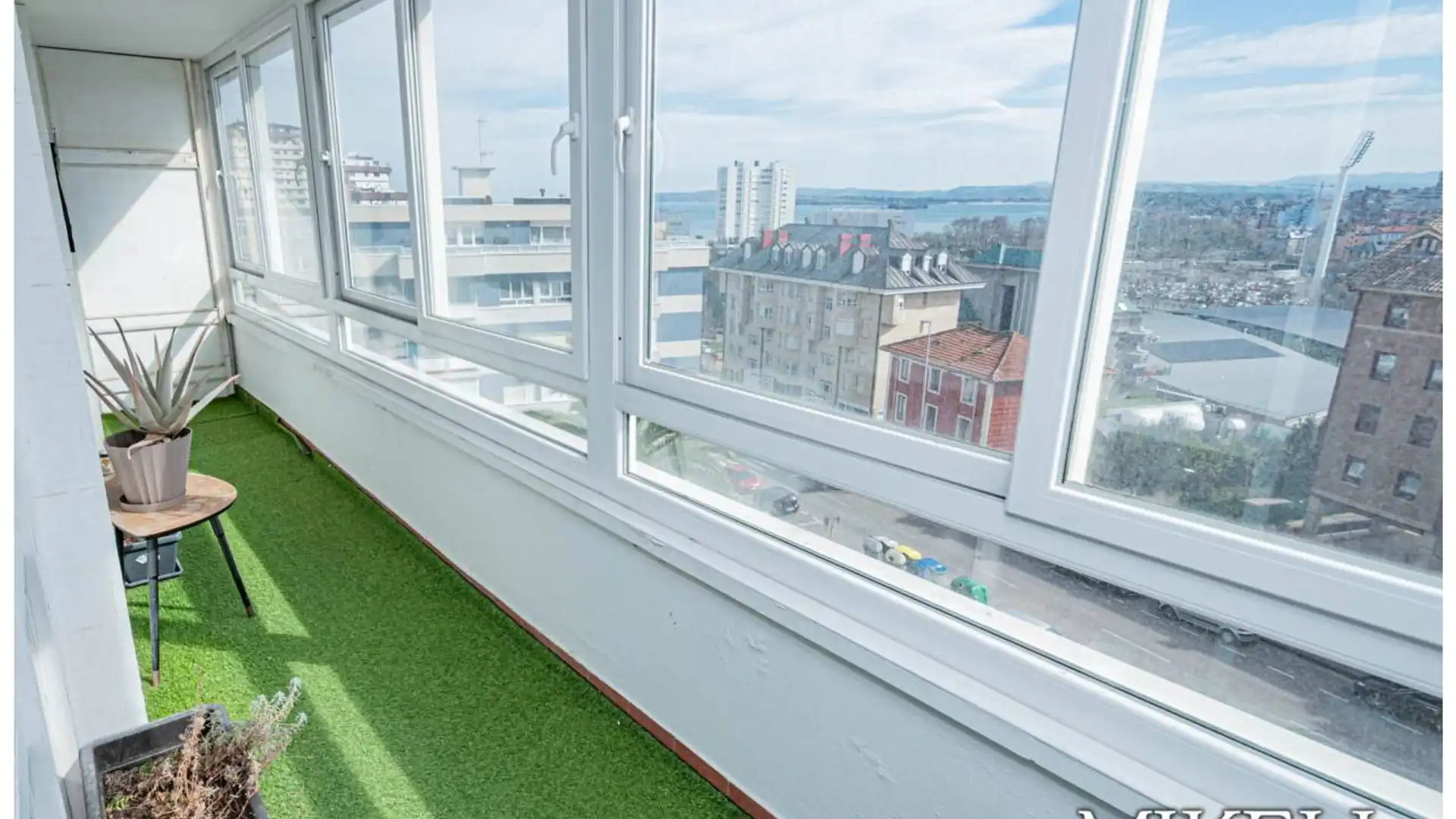 Balcony of Flat for sale in Santander  with Heating, Parquet flooring and Terrace