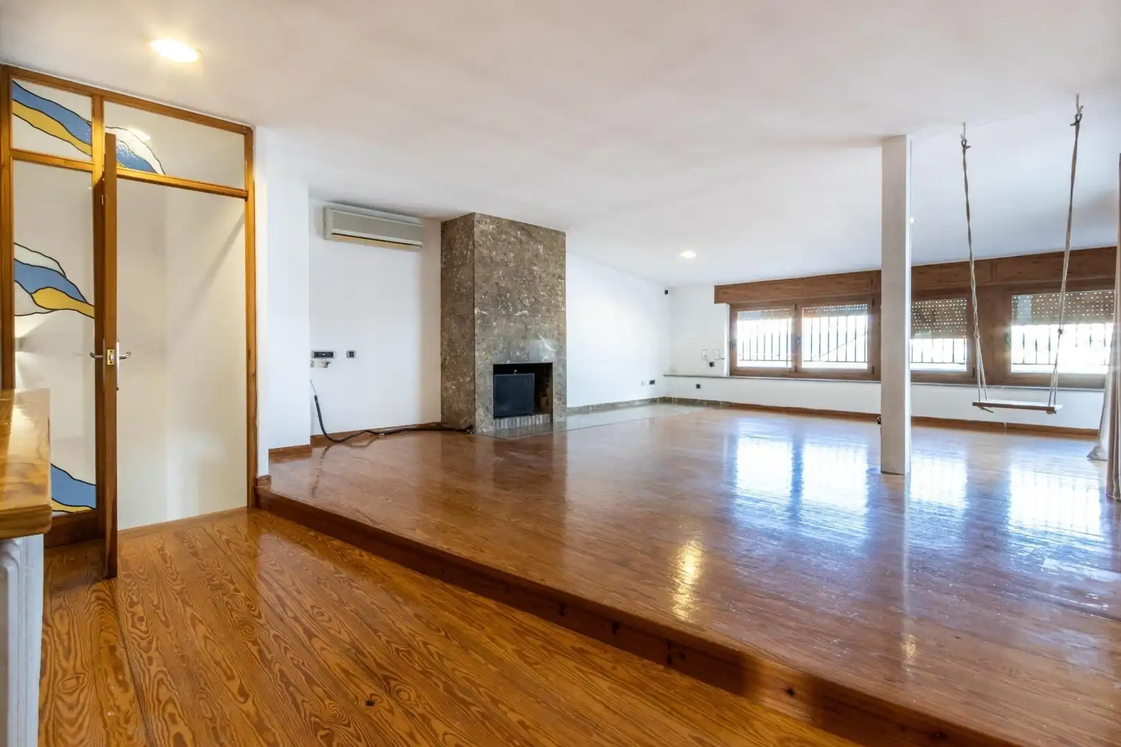 Sala d'estar de Àtic en venda en Sabadell amb Calefacció, Parquet i Terrassa
