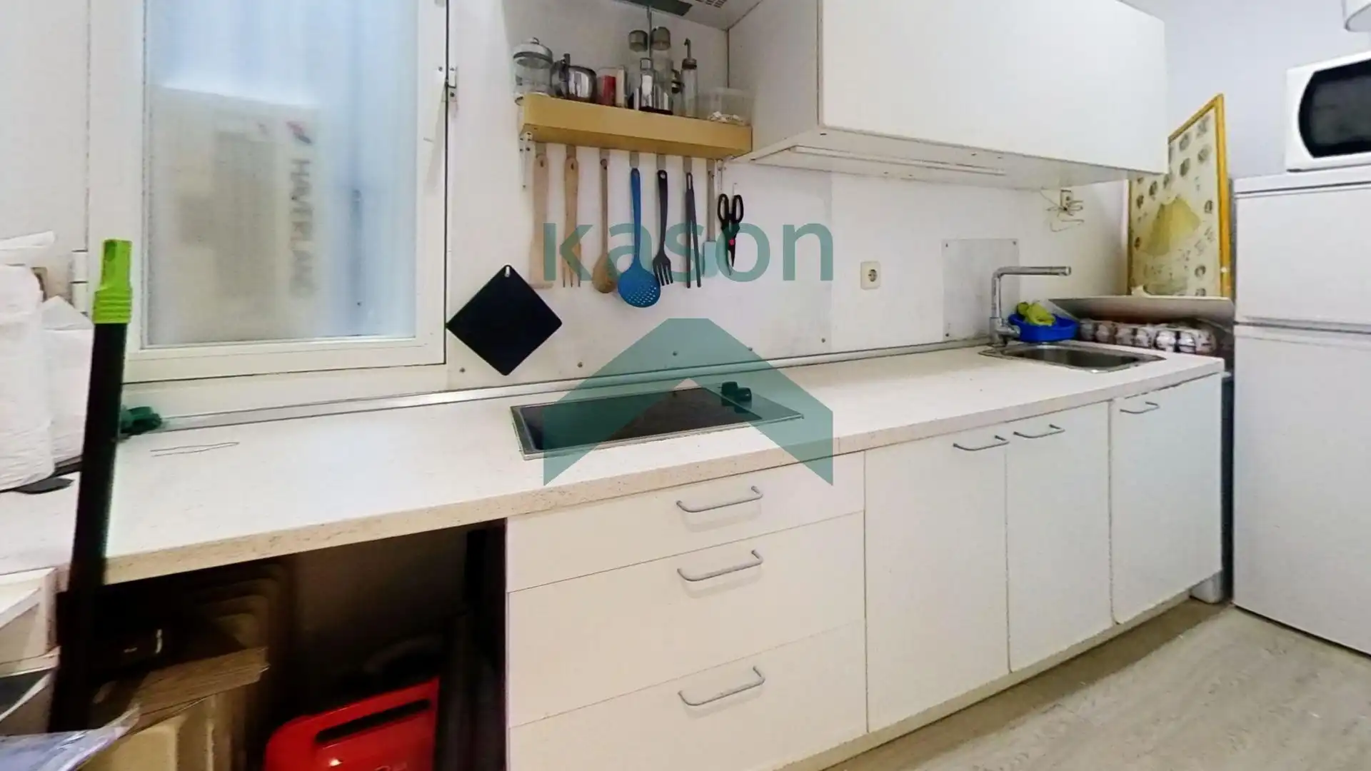 Cocina de Apartamento de alquiler en Madrid con Calefacción y Amueblado