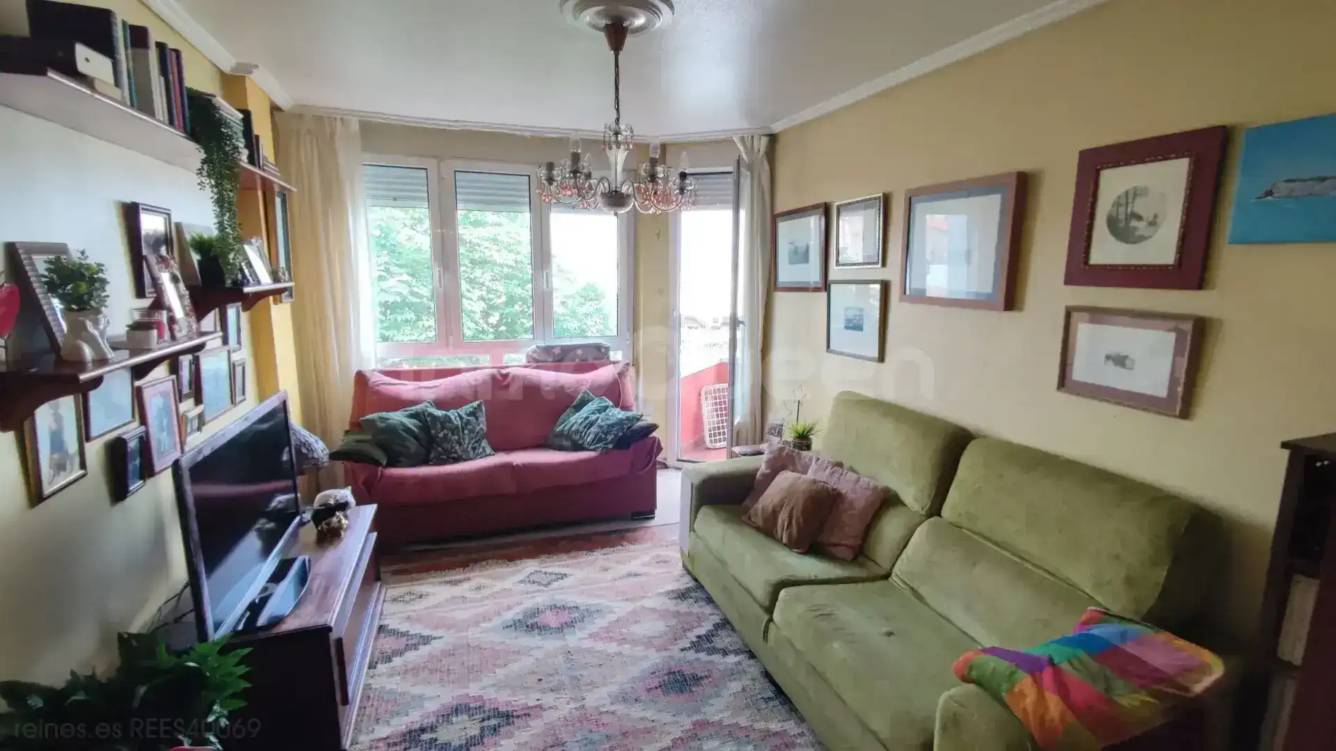 Sala de estar de Piso en venta en Santander con Terraza y Amueblado