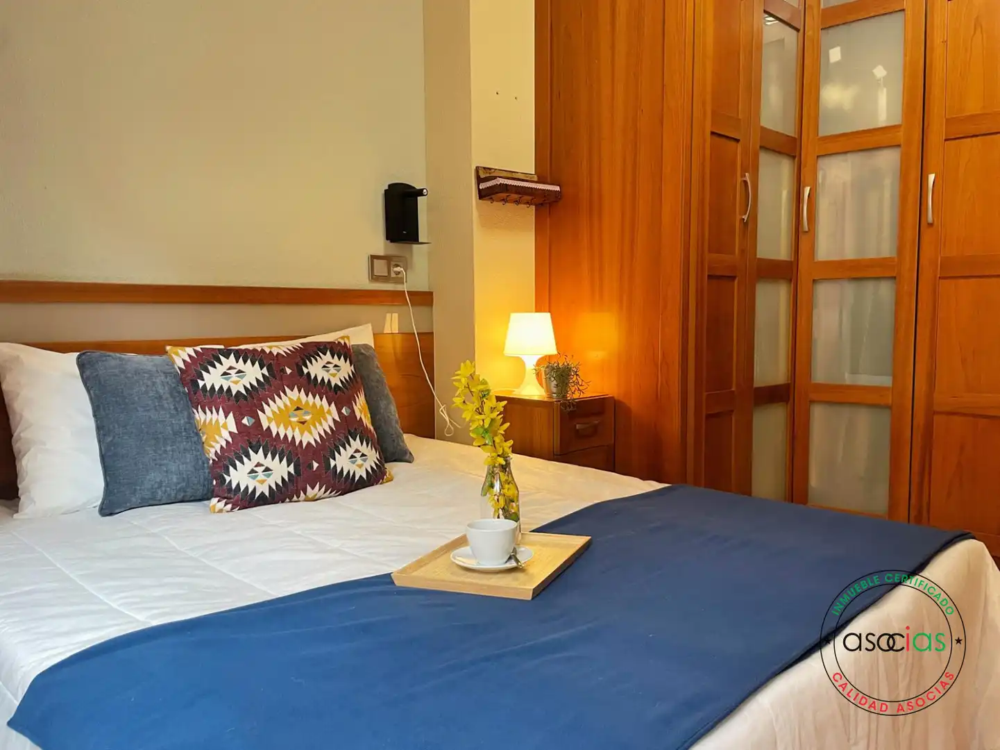 Schlafzimmer von Wohnung zum Verkauf in Gijón  mit Heizung, Parkett und Abstellraum