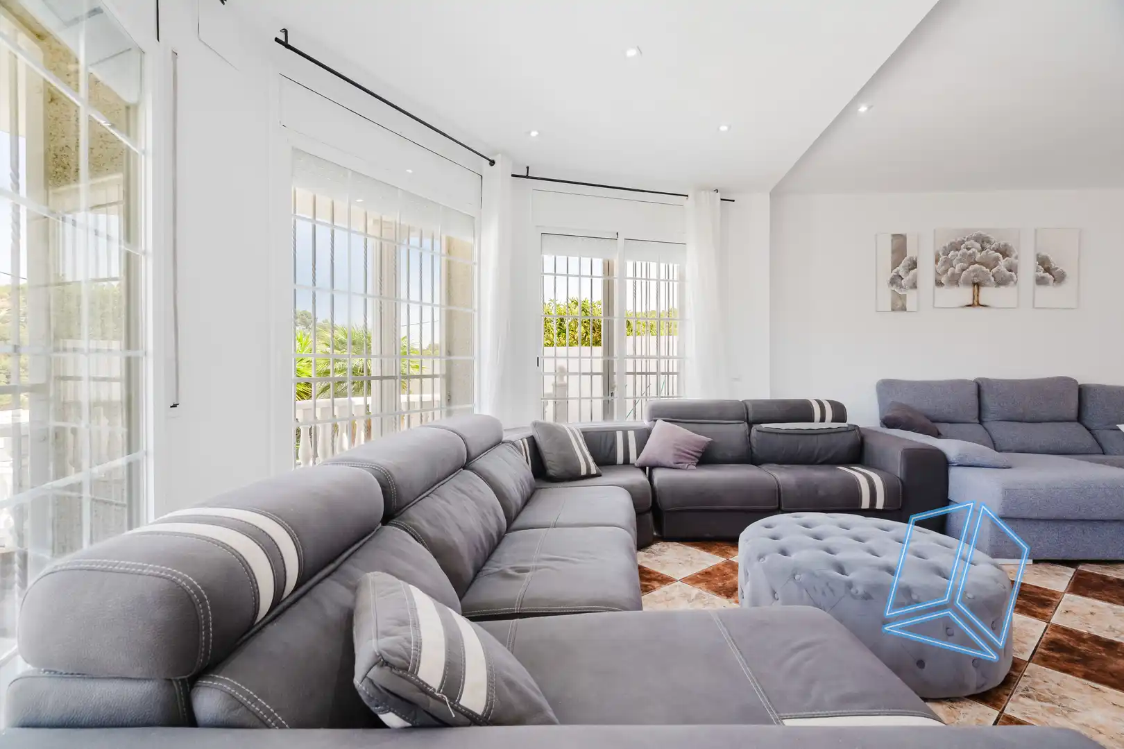 Sala de estar de Casa o chalet en venta en Canyelles con Piscina y Balcón