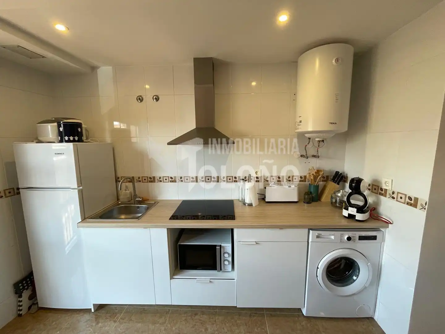 Cuina de Apartament en venda en Casalarreina amb Calefacció, Parquet i Moblat