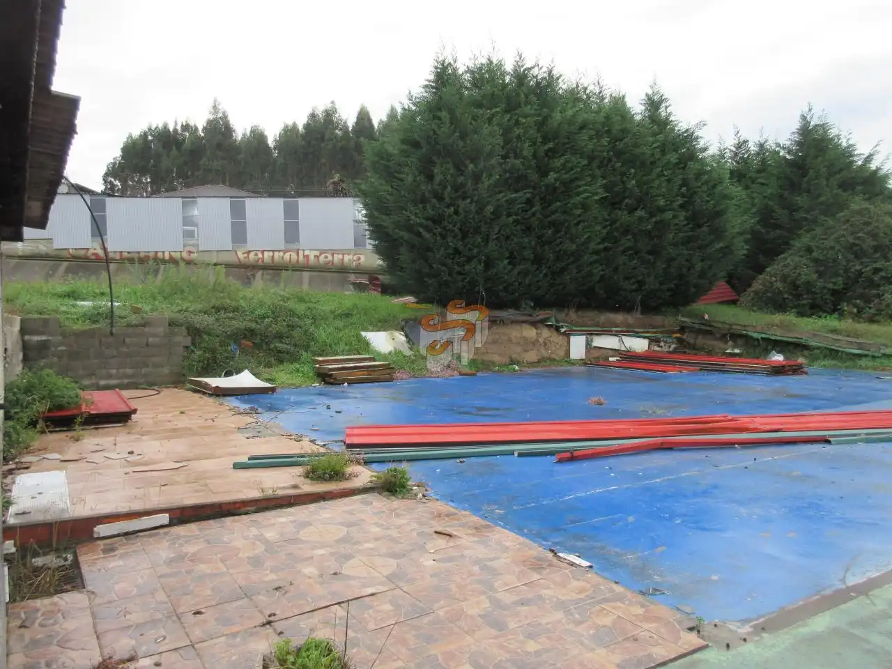 Swimming pool of Country homes for sale in Narón  with Private garden