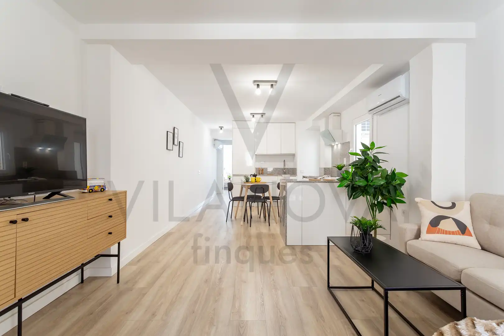 Sala de estar de Piso en venta en Reus con Aire acondicionado, Calefacción y Parquet