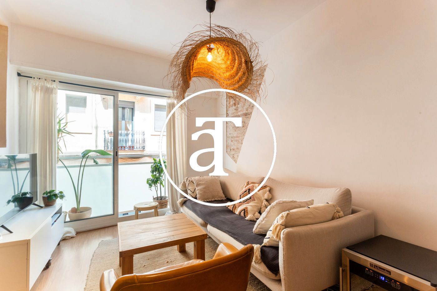Living room of Flat to rent in  Barcelona Capital  with Heating, Furnished and Oven