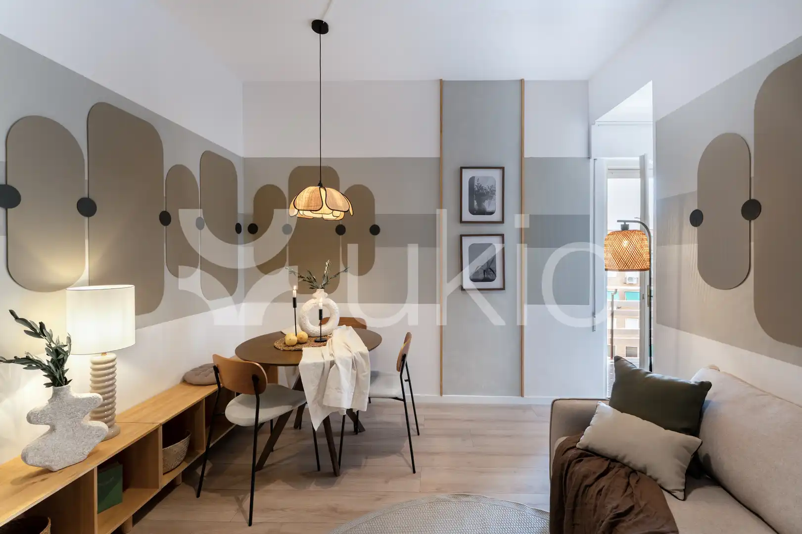 Sala de estar de Apartamento de alquiler en Madrid con Aire acondicionado, Calefacción y Amueblado