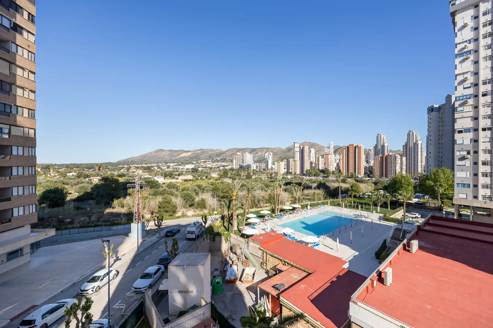 Swimming pool of Apartments for sale in Benidorm  with Swimming Pool, Furnished and Community pool
