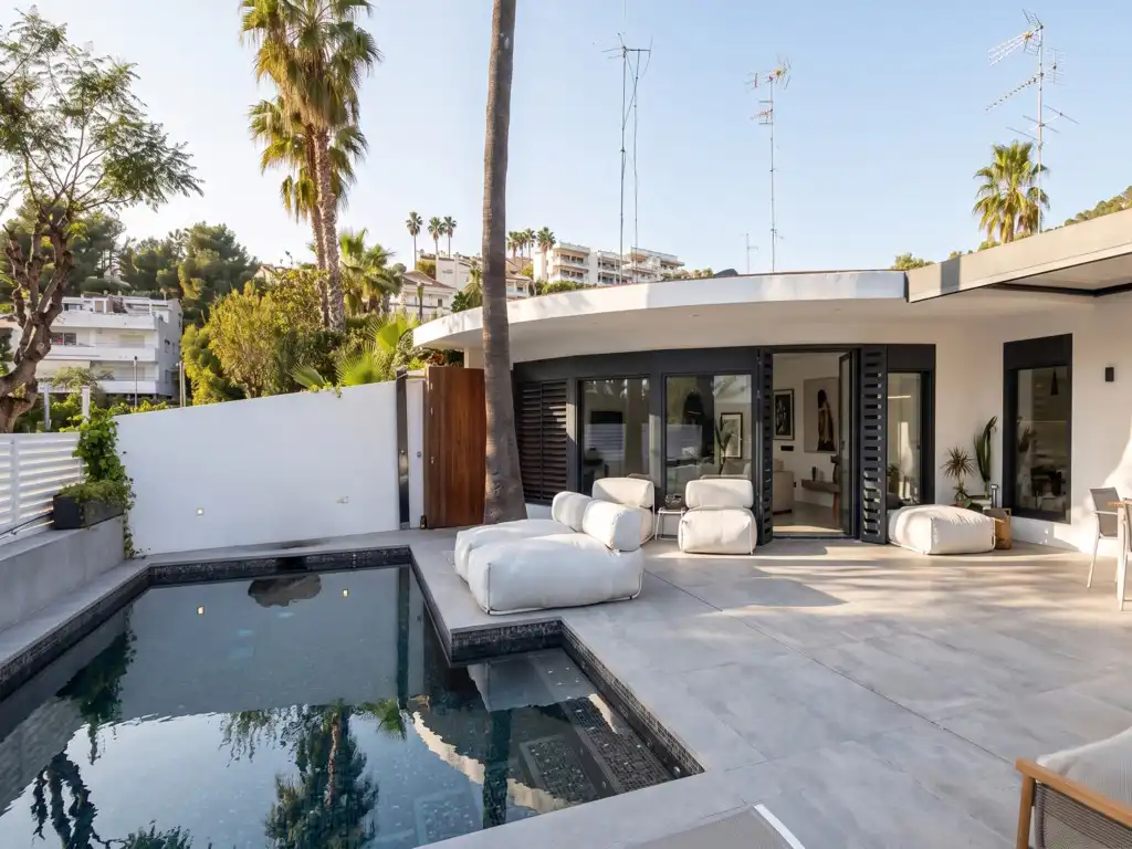 Exterior view of Detached homes for sale in Sitges  with Air Conditioner, Heating and Private garden
