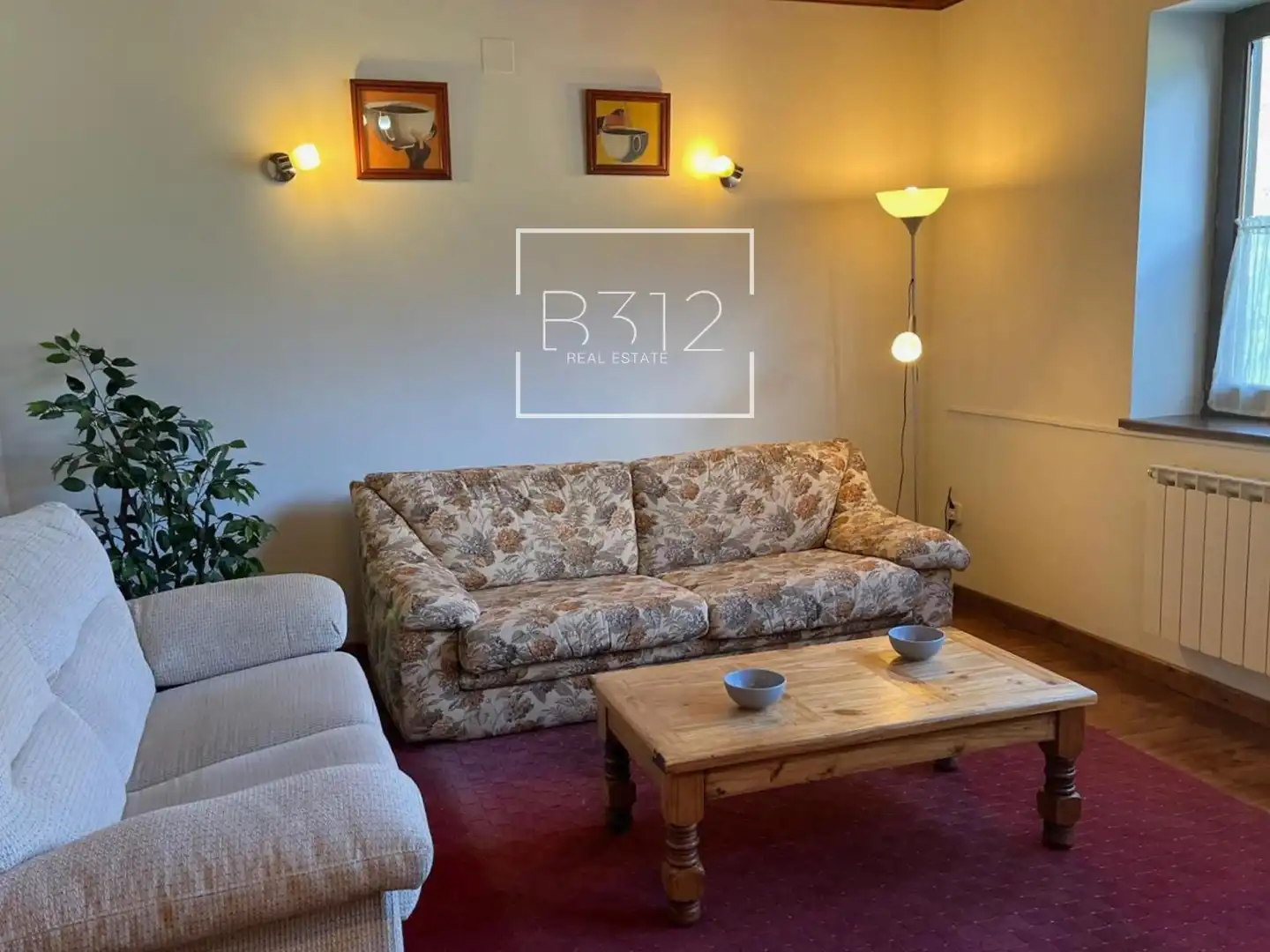Sala de estar de Piso en venta en Vielha e Mijaran con Calefacción, Parquet y Amueblado