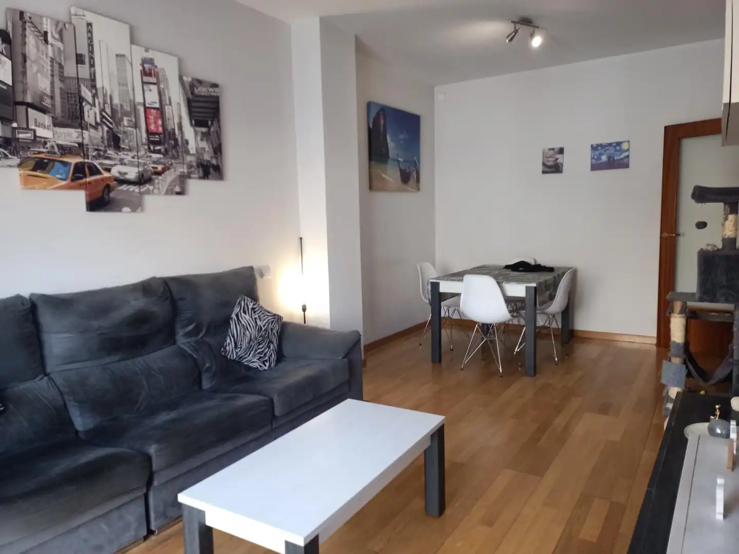 Sala de estar de Piso en venta en Mollet del Vallès con Aire acondicionado, Calefacción y Parquet