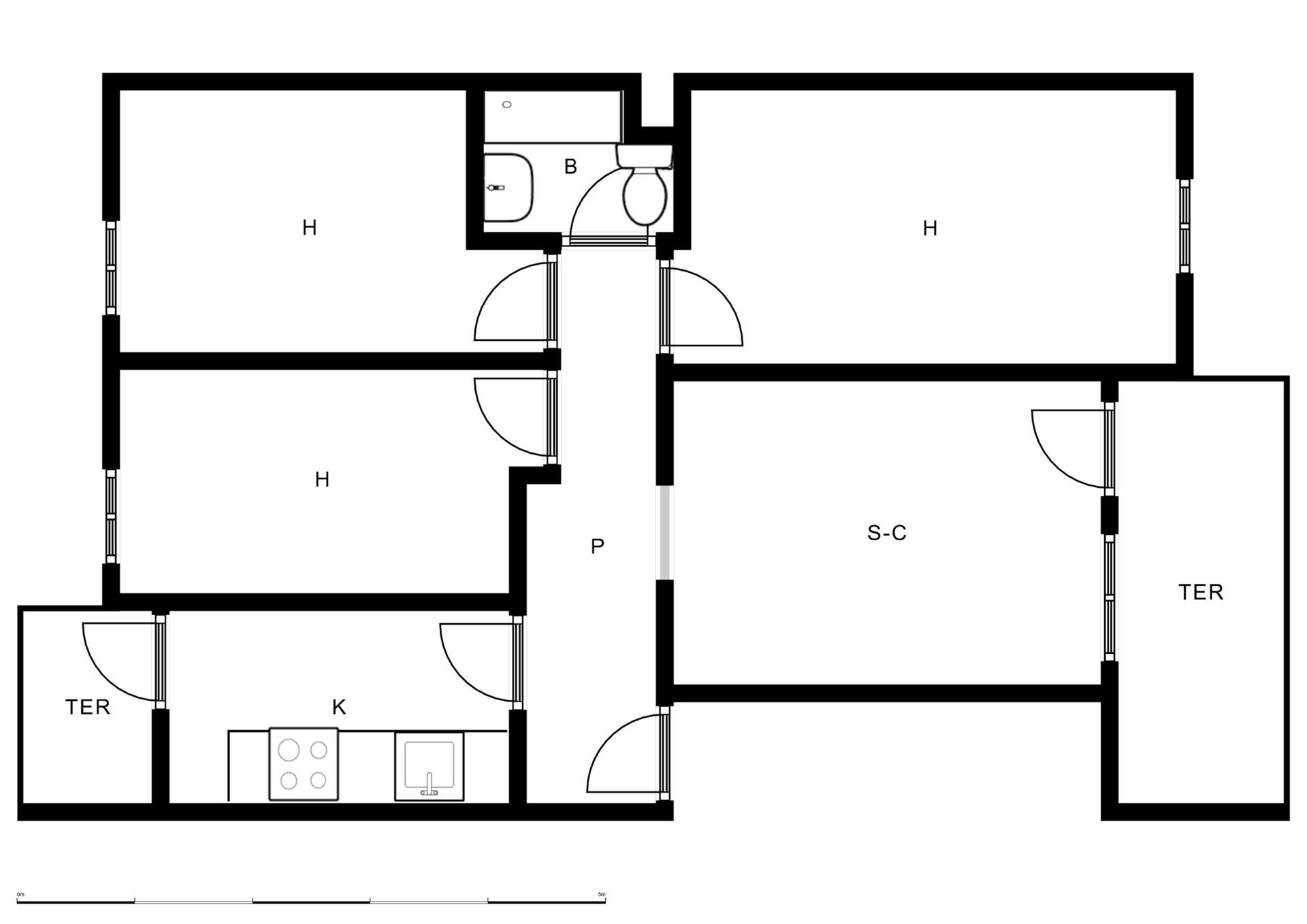 Flat to rent in  Madrid Capital  with Heating, Terrace and Furnished