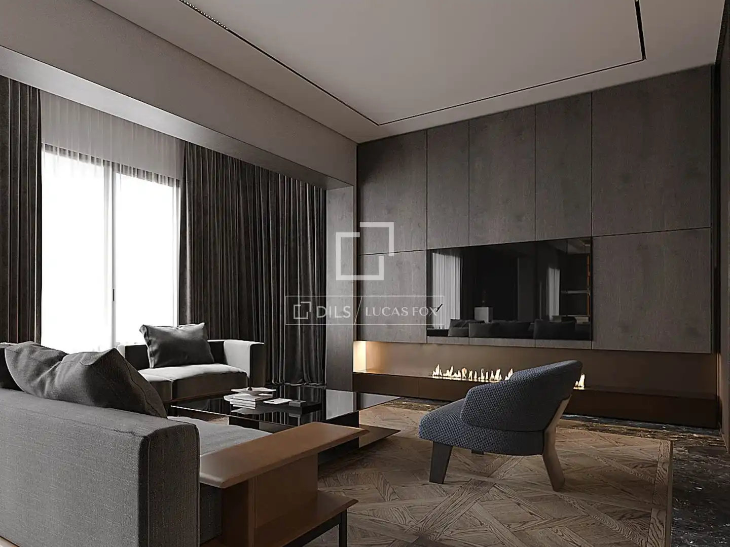 Living room of Flat for sale in Barcelona  with Air Conditioner and Heating