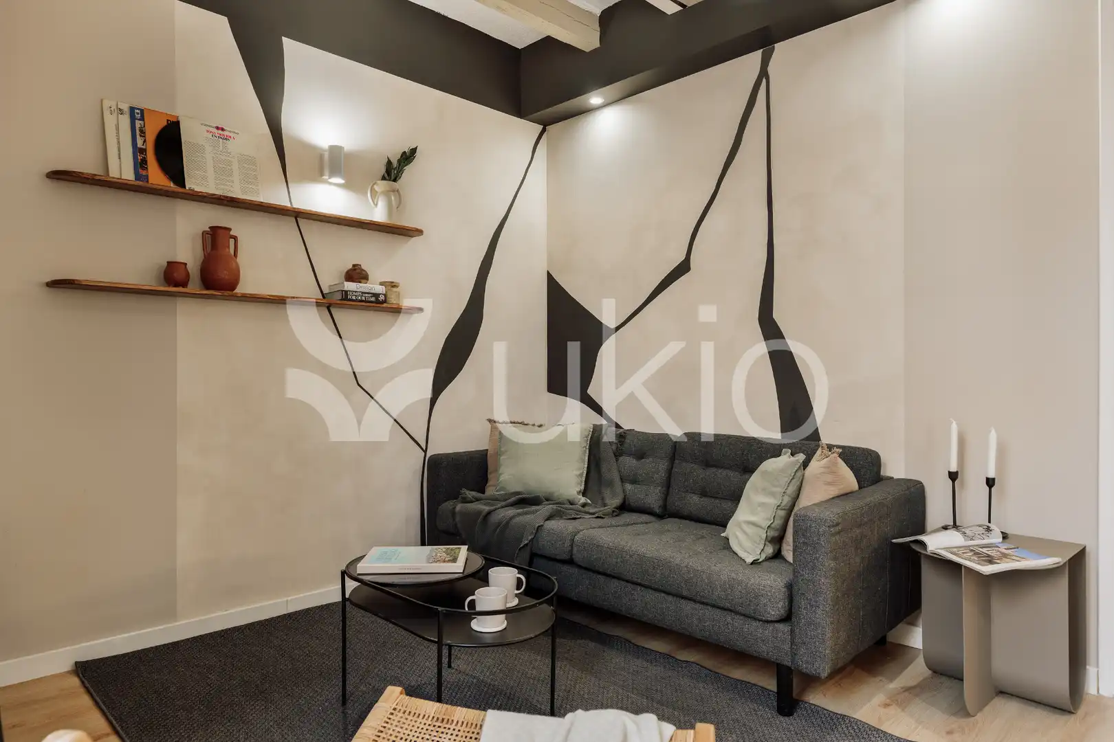 Living room of Apartments for rent in Barcelona  with Air Conditioner, Heating and Furnished