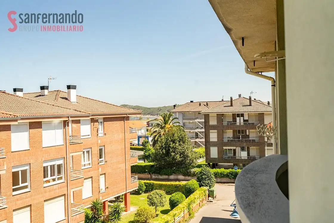 Exterior view of Flat for sale in Suances  with Heating, Private garden and Furnished