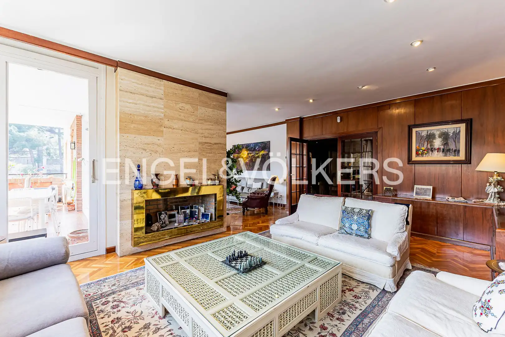 Sala d'estar de Pis en venda en Barcelona amb Aire condicionat, Calefacció i Parquet