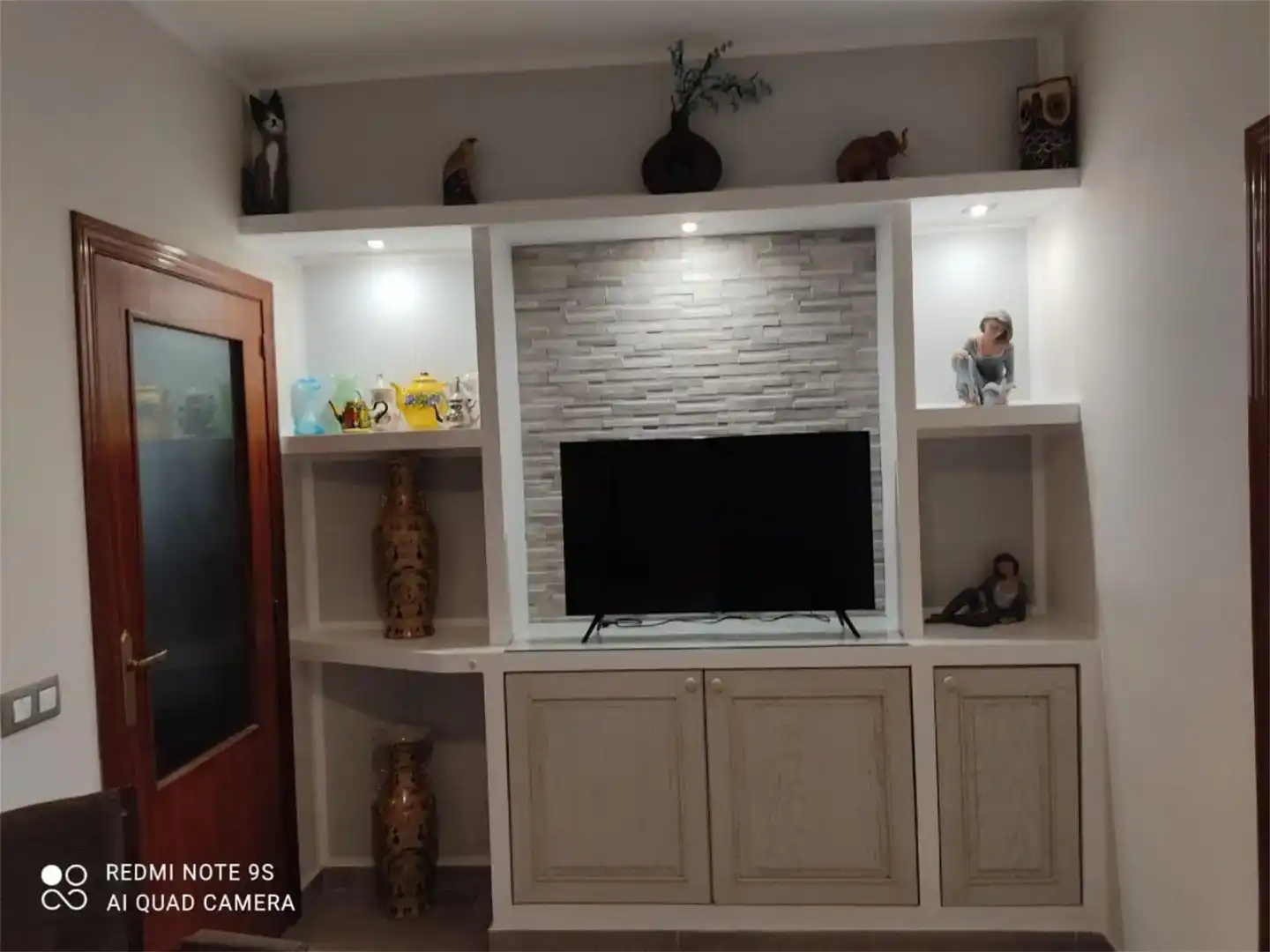 Sala de estar de Casa adosada en venta en Castuera con Aire acondicionado, Amueblado y Horno