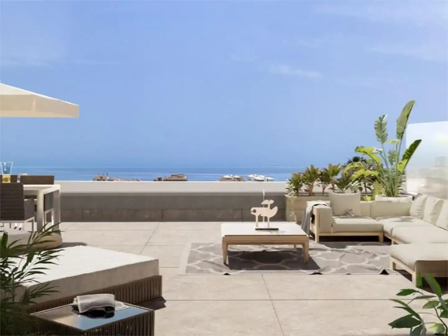 Terrace of Flat for sale in Torremolinos  with Air Conditioner, Swimming Pool and Balcony