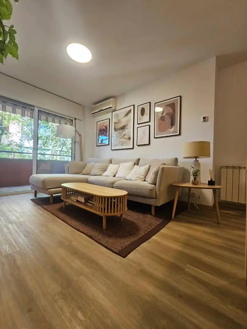 Sala de estar de Piso en venta en Barcelona con Aire acondicionado, Calefacción y Parquet