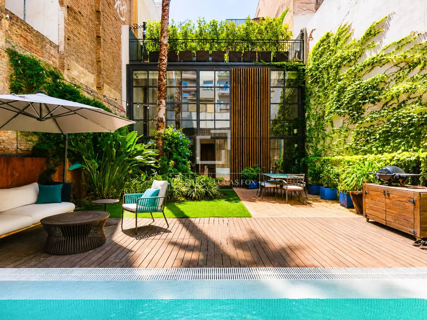 Terrassa de Casa o xalet en venda en Barcelona amb Aire condicionat, Jardí privat i Terrassa