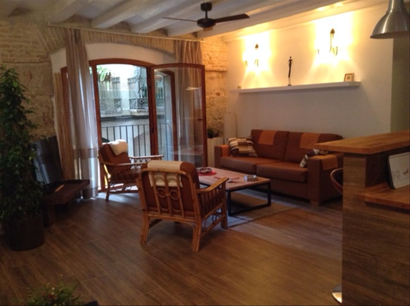 Living room of Flat for sale in  Barcelona Capital  with Heating and Furnished