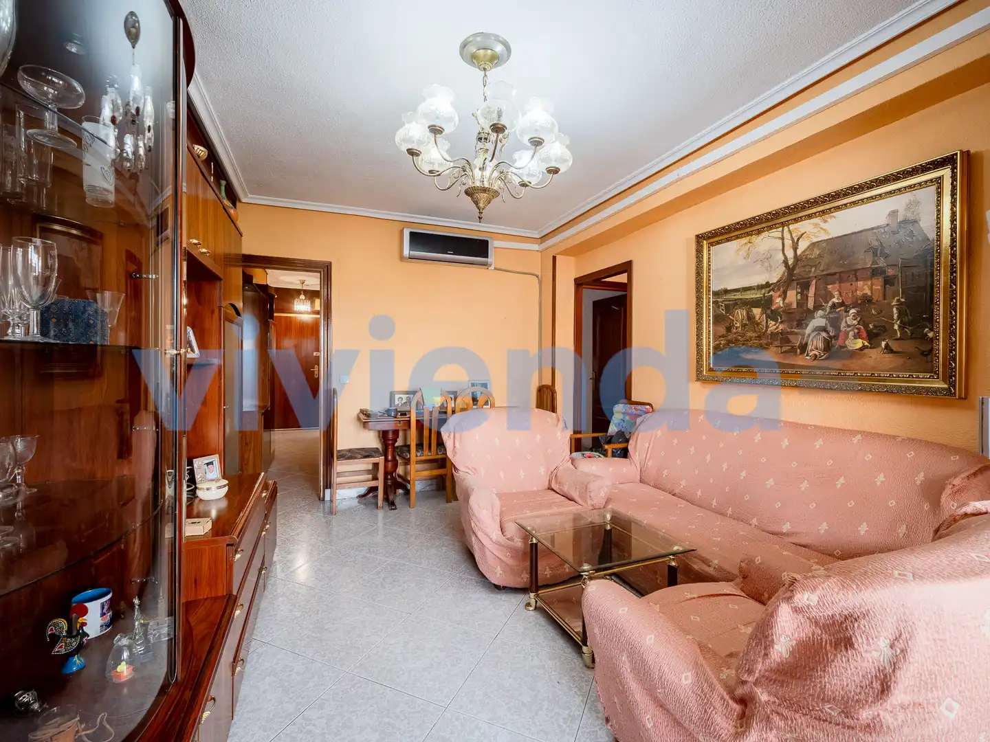 Wohnzimmer von Wohnung zum Verkauf in Madrid mit Klimaanlage, Heizung und Terrasse