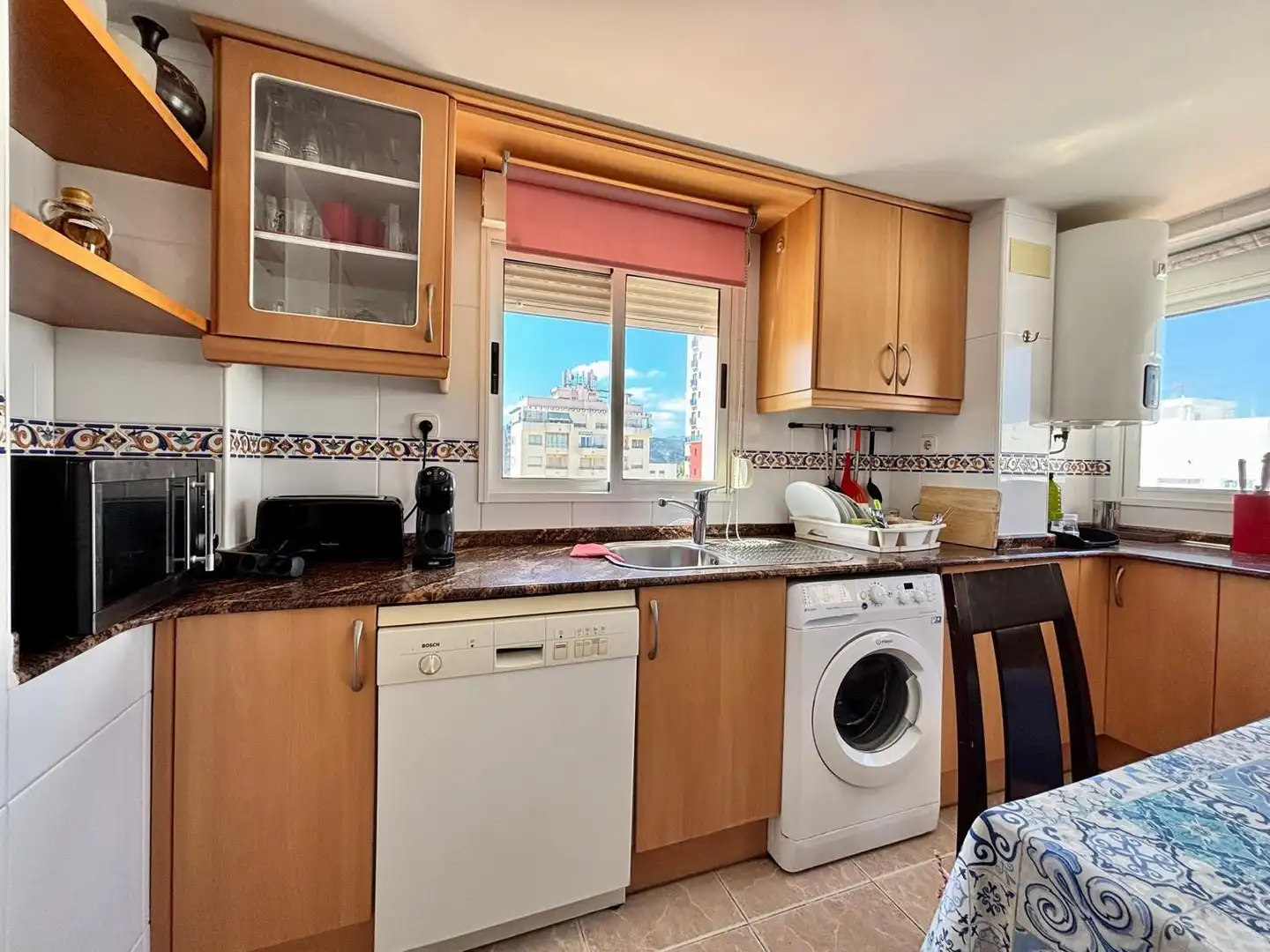 Cuina de Apartament en venda en Gandia amb Aire condicionat, Jardí privat i Terrassa