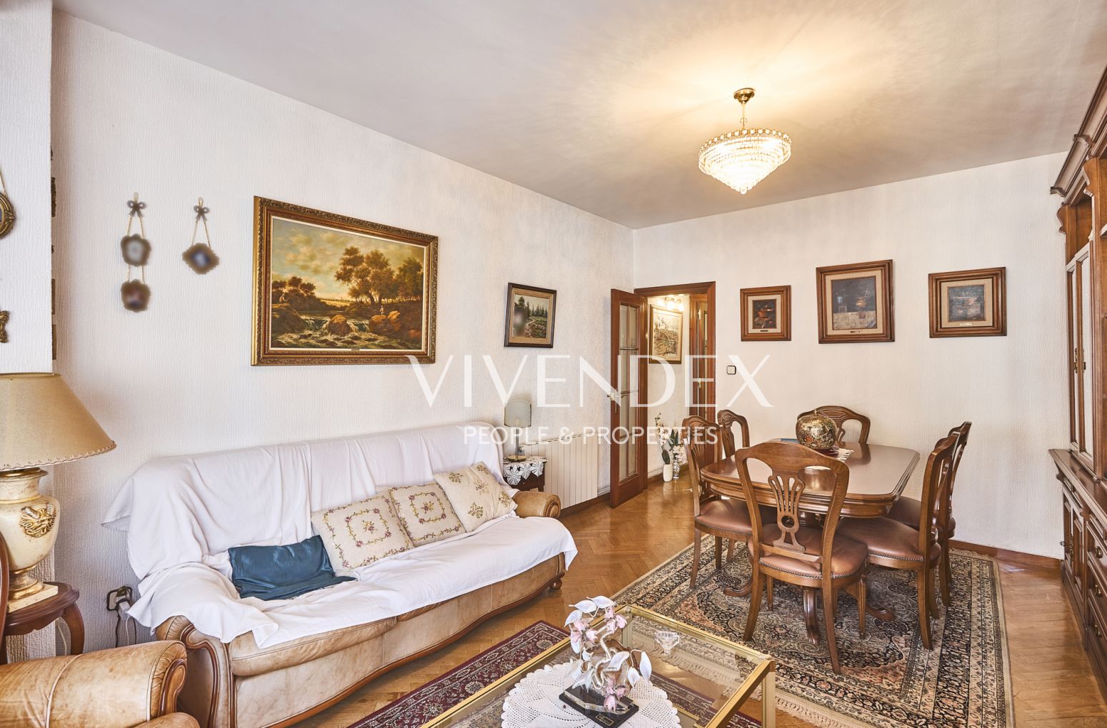 Wohnzimmer von Wohnung zum Verkauf in Esplugues de Llobregat mit Heizung und Balkon