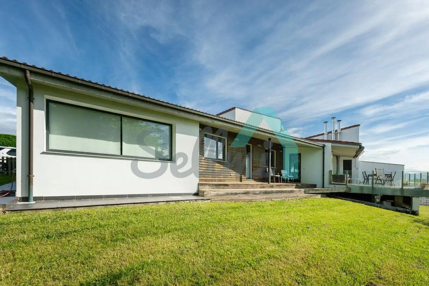 Exterior view of Houses for rent in Siero  with Heating, Parquet flooring and Terrace