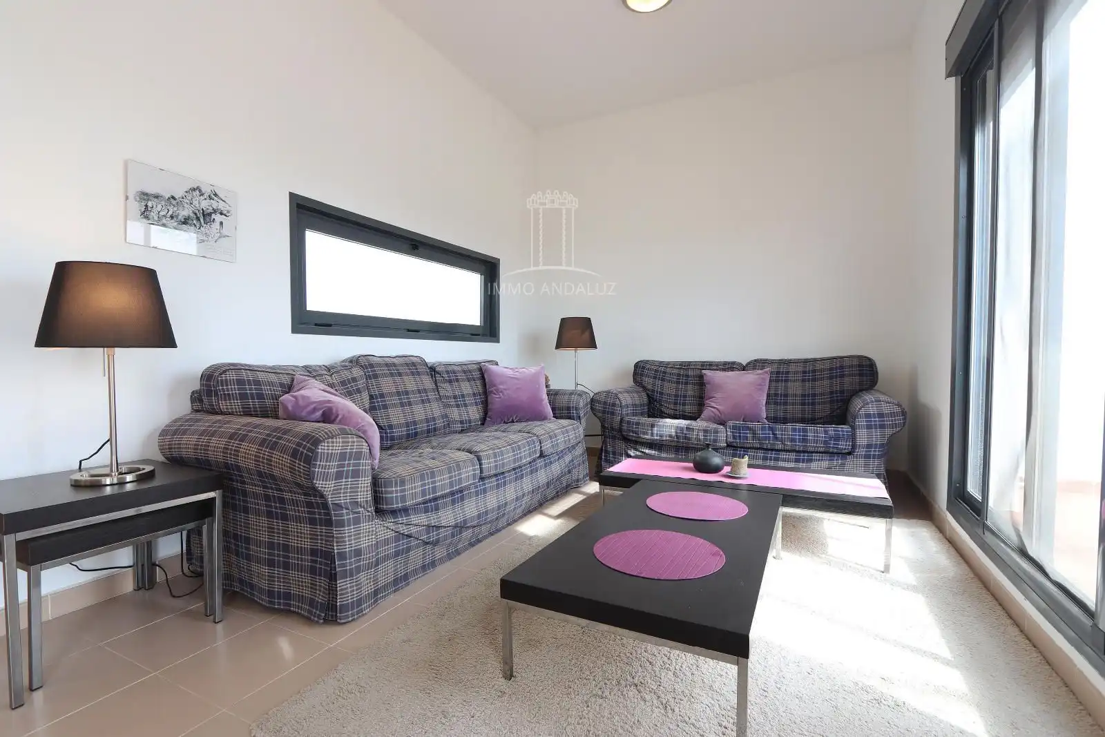 Wohnzimmer von Wohnung zum Verkauf in Conil de la Frontera mit Klimaanlage, Heizung und Terrasse