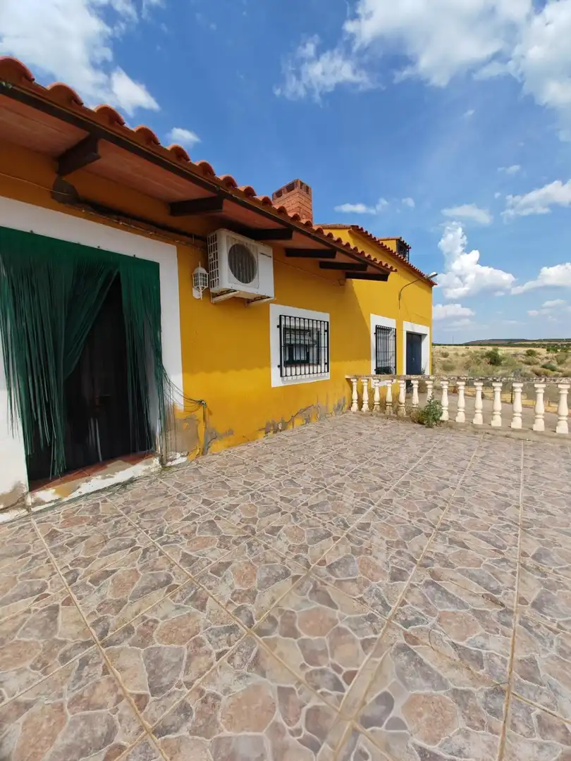 Vista exterior de Casa o chalet en venta en Hornachos con Jardín privado y Terraza