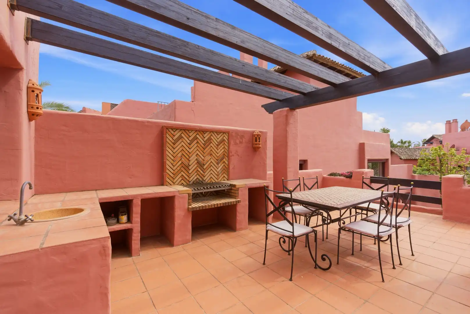Terraza de Ático en venta en Estepona con Aire acondicionado, Terraza y Piscina
