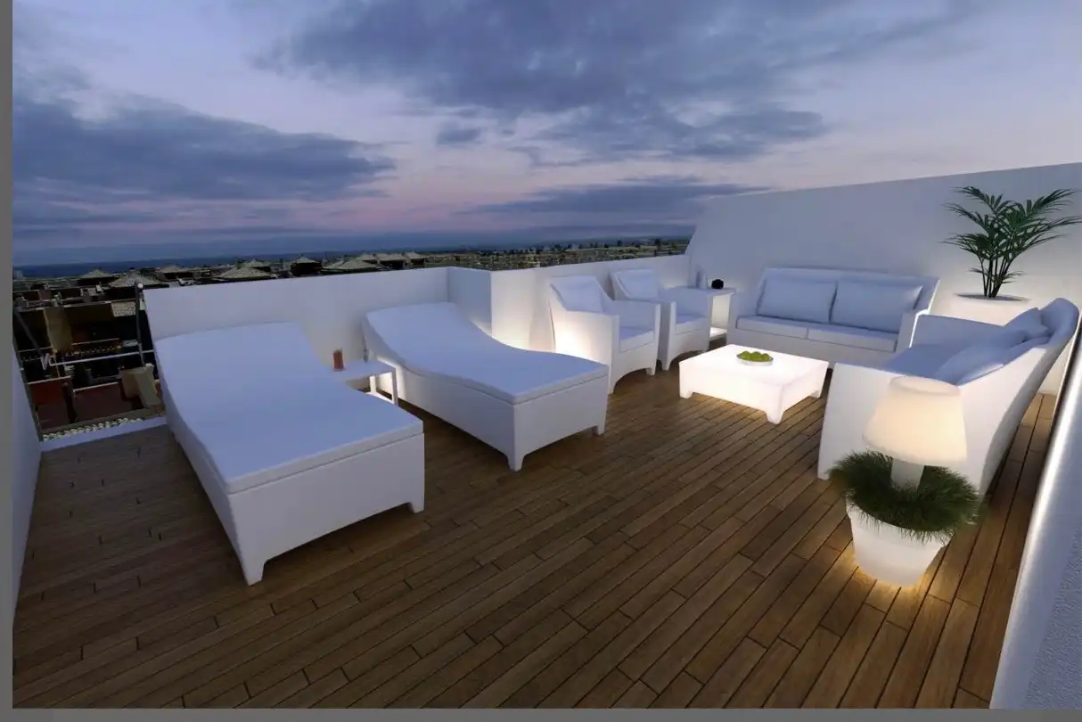 Terrasse von Wohnung zum Verkauf in Sant Boi de Llobregat mit Klimaanlage, Heizung und Privatgarten
