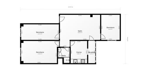 Foto 3 de Pis de lloguer a Numancia,  Madrid Capital