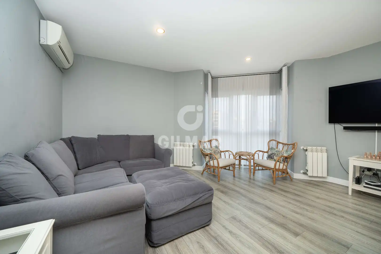 Wohnzimmer von Wohnung zum Verkauf in Madrid mit Heizung und Privatgarten