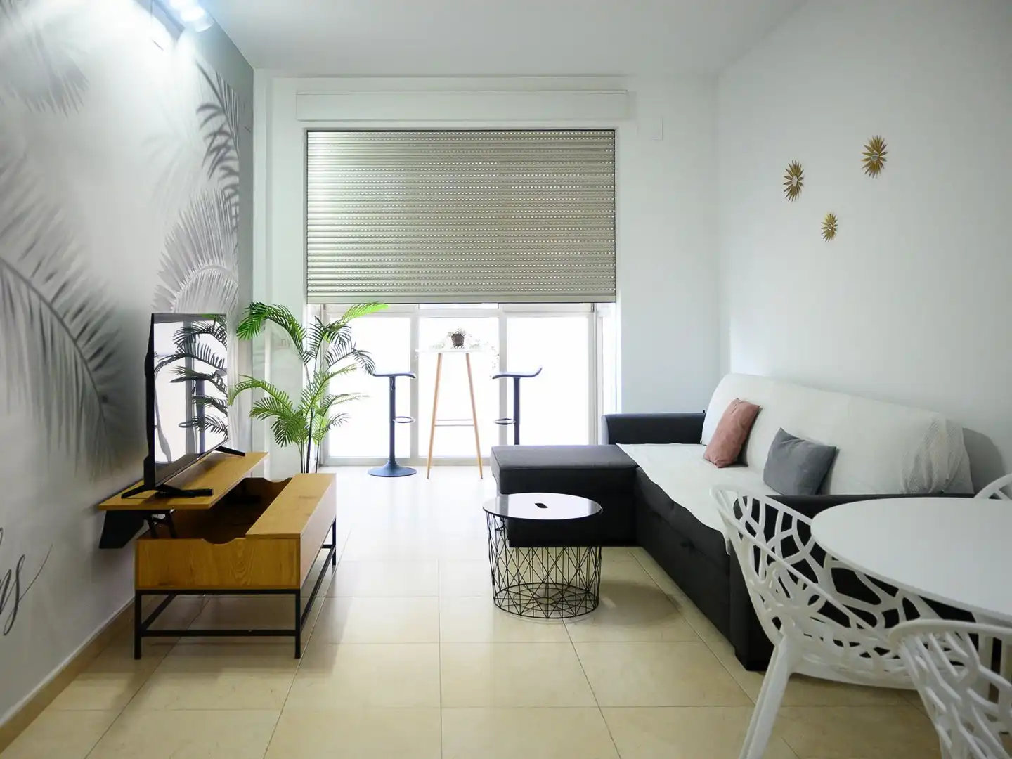 Sala de estar de Apartamento en venta en Alboraya con Aire acondicionado, Amueblado y Horno