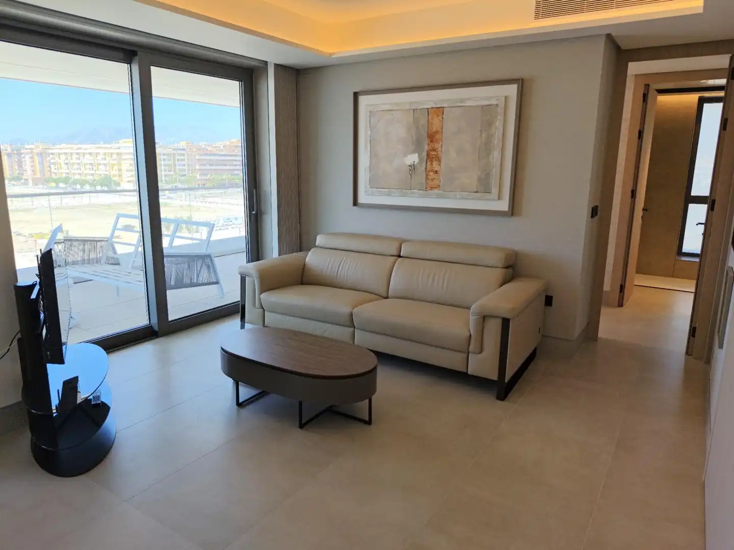 Sala de estar de Piso de alquiler en Málaga con Aire acondicionado, Calefacción y Terraza