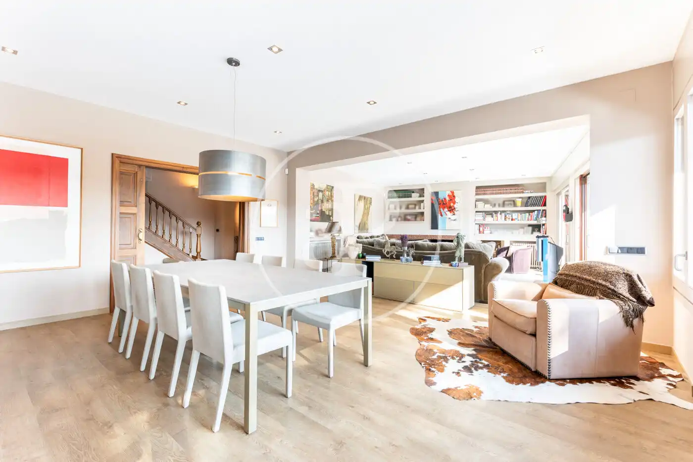 Dining room of Houses for sale in Sant Cugat del Vallès  with Air Conditioner, Heating and Private garden