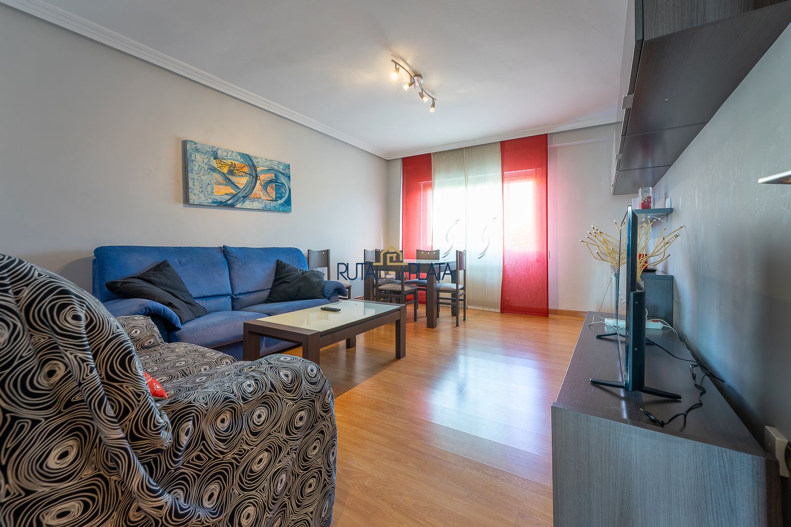 Sala de estar de Piso de alquiler en Zamora Capital  con Calefacción, Parquet y Terraza